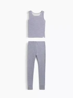 Pyjama-Set für Kinder aus gebürsteter Bio-Baumwolle mit Tanktop und Leggings