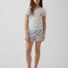 Pyjama-Set für Kinder aus recyceltem Rippstrick-Material in Form von Shorts