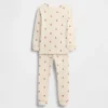 Pyjama-Set für Kinder und Babys aus gebürsteter Bio-Baumwolle mit „Pumpkin Bear“-Motiv