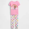 Pyjama-Set „Gabby’s Dollhouse“ aus gebürsteter Bio-Baumwolle für Baby & Kleinkind