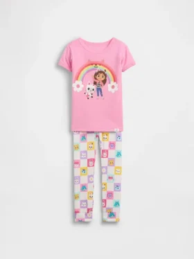 Pyjama-Set „Gabby’s Dollhouse“ aus gebürsteter Bio-Baumwolle für Baby & Kleinkind