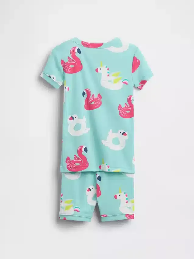Pyjama-Set mit Shorts aus gebürsteter Bio-Baumwolle für Baby & Kleinkind