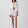 Pyjama-Shorts aus gekräuseltem Gaze