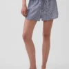 Pyjama-Shorts aus gekräuseltem Gaze
