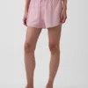 Pyjama-Shorts aus gekräuseltem Gaze