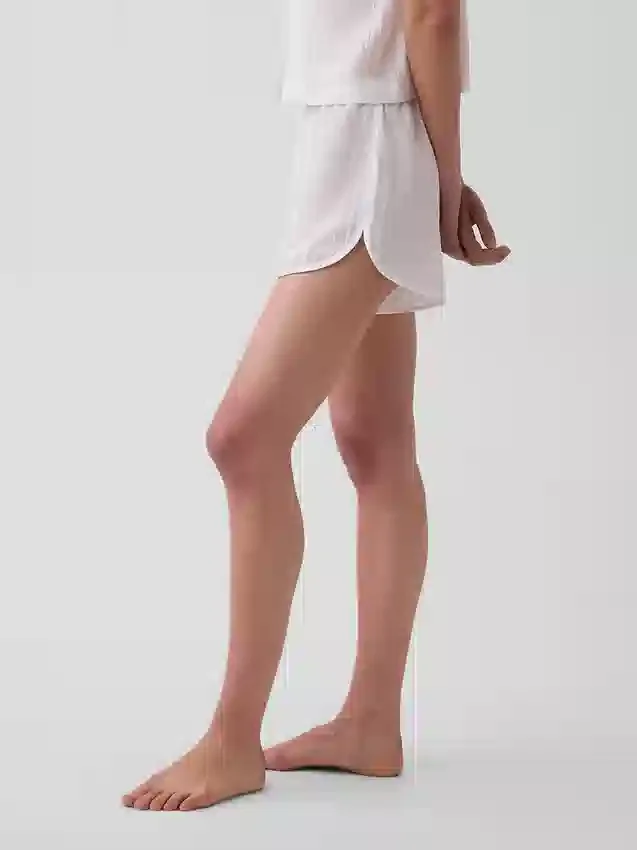 Pyjama-Shorts aus gekräuseltem Gaze