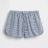 Pyjama-Shorts aus gekräuseltem Gaze