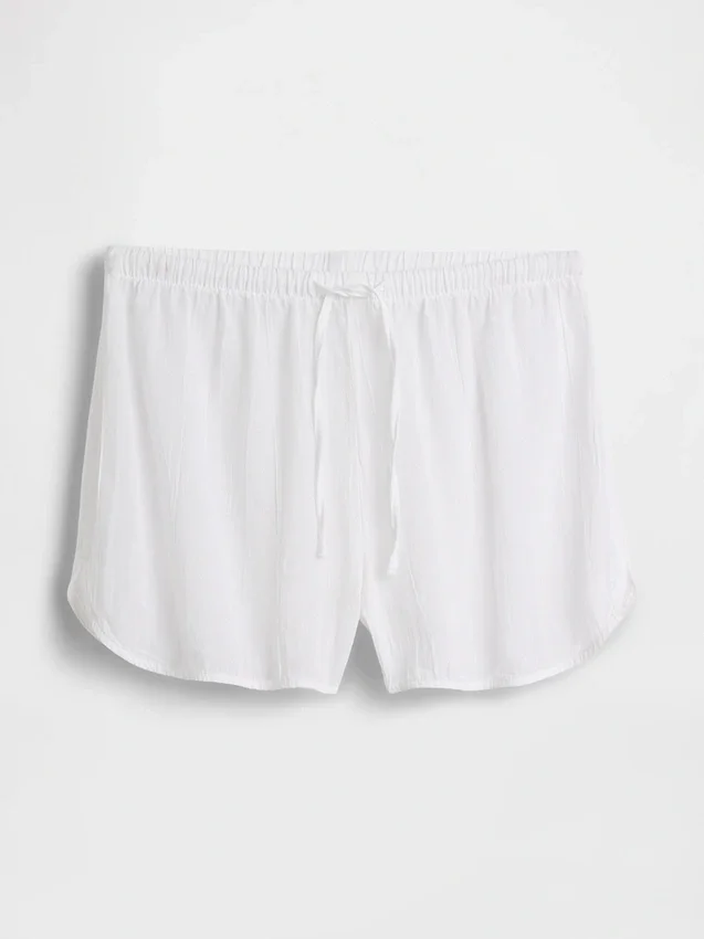 Pyjama-Shorts aus gekräuseltem Gaze