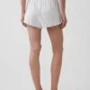 Pyjama-Shorts aus Pointelle-Strick mit gewelltem Saum