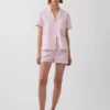 Pyjama-Shorts aus Popeline