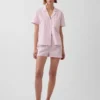 Pyjama-Shorts aus Popeline