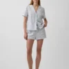 Pyjama-Shorts aus Popeline