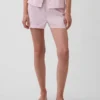 Pyjama-Shorts aus Popeline