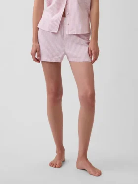 Pyjama-Shorts aus Popeline