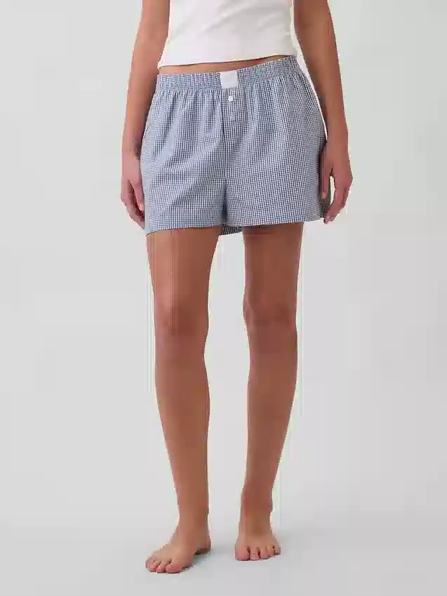 Pyjama-Shorts aus Popeline