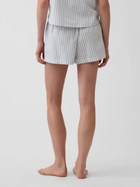 Pyjama-Shorts aus Popeline
