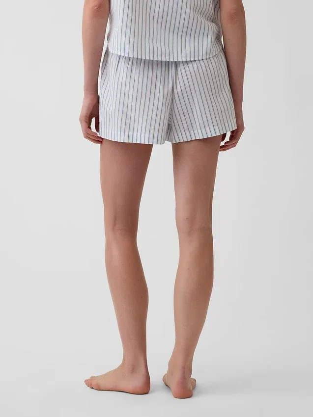 Pyjama-Shorts aus Popeline