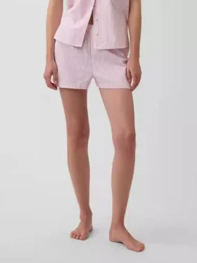 Pyjama-Shorts aus Popeline