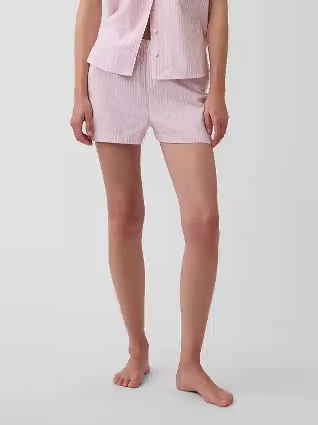 Pyjama-Shorts aus Popeline