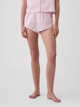 Pyjama-Shorts aus Popeline