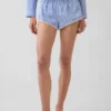 Pyjama-Shorts aus Popeline