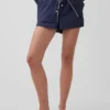Pyjama-Shorts aus Popeline