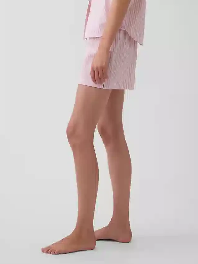 Pyjama-Shorts aus Popeline