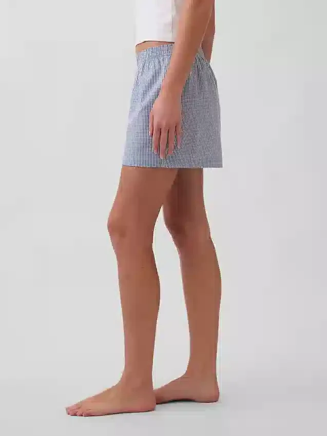 Pyjama-Shorts aus Popeline