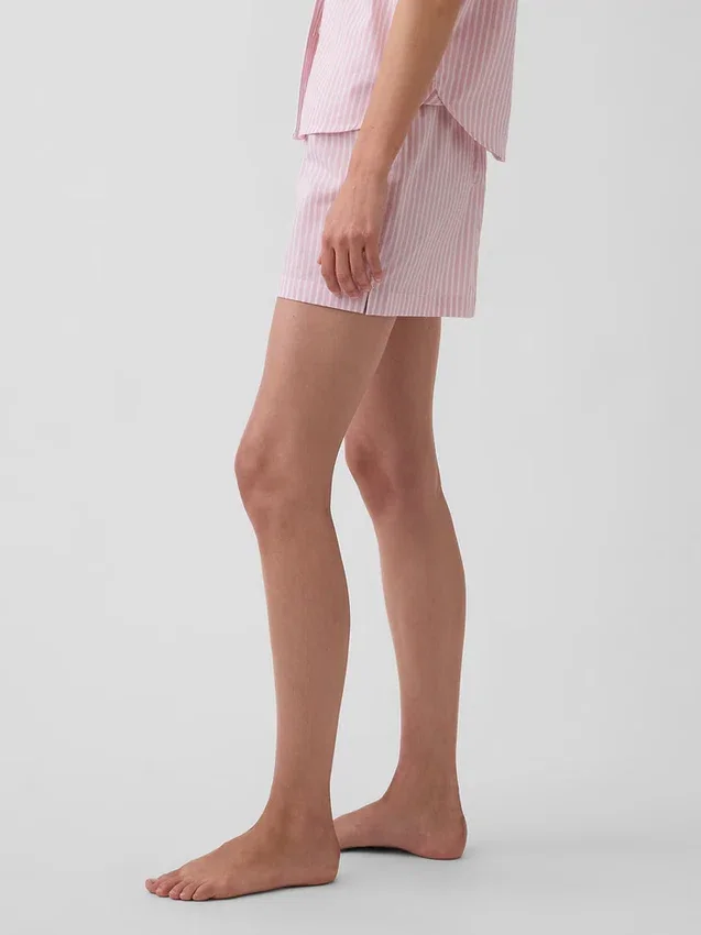 Pyjama-Shorts aus Popeline