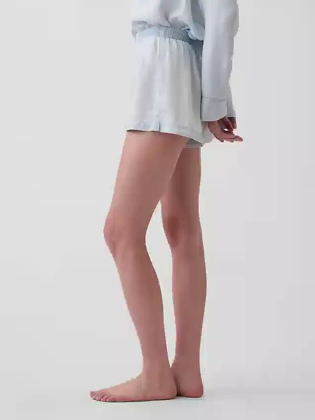 Pyjama-Shorts aus Popeline