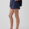 Pyjama-Shorts aus Popeline