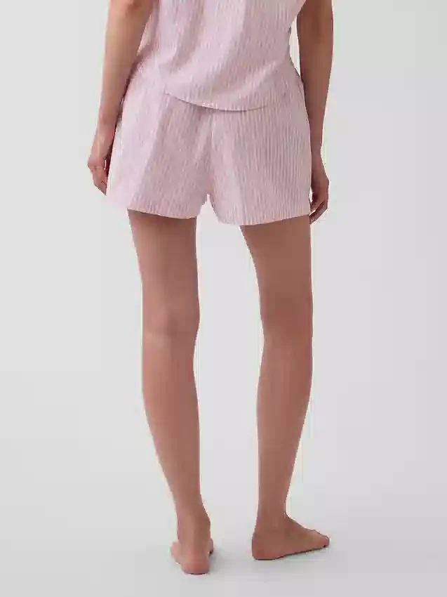 Pyjama-Shorts aus Popeline