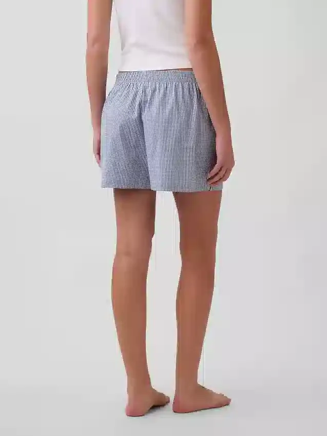 Pyjama-Shorts aus Popeline