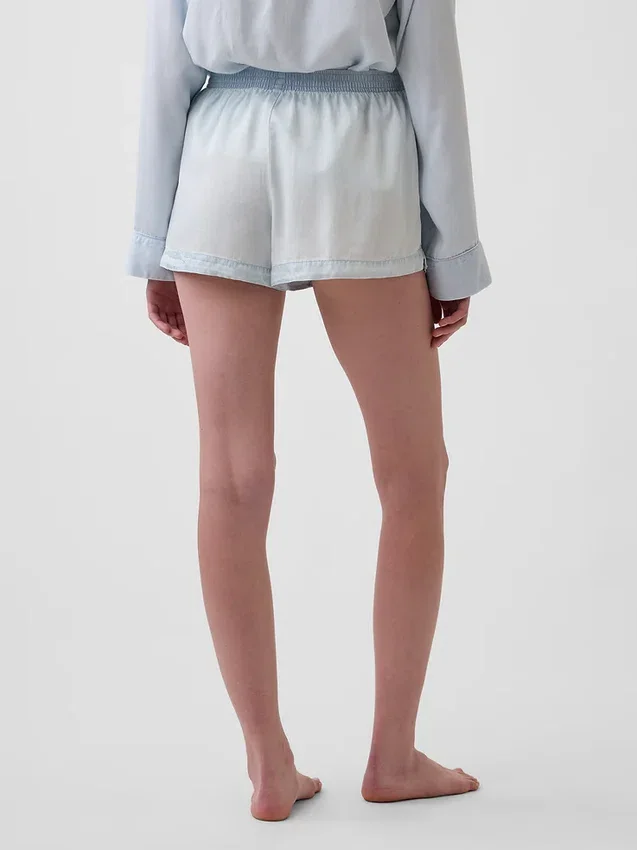 Pyjama-Shorts aus Popeline