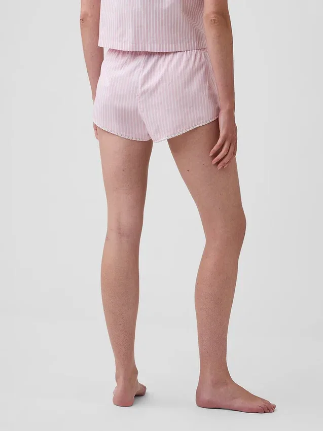 Pyjama-Shorts aus Popeline