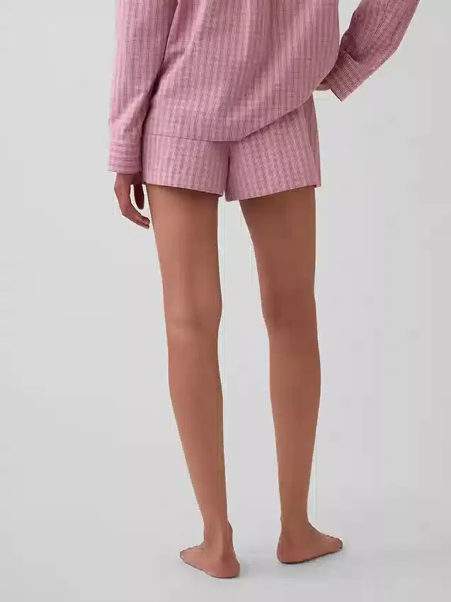 Pyjama-Shorts aus Popeline
