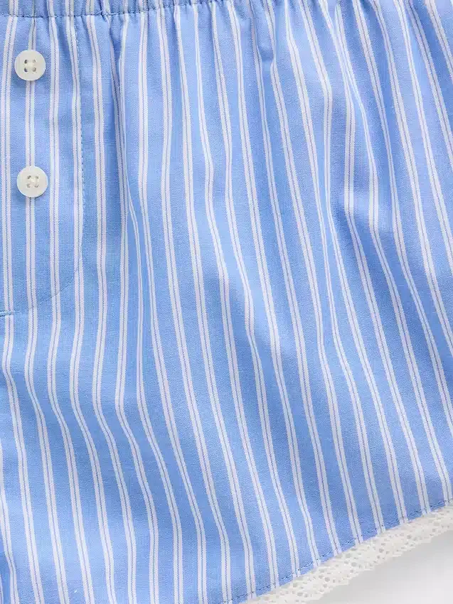 Pyjama-Shorts aus Popeline