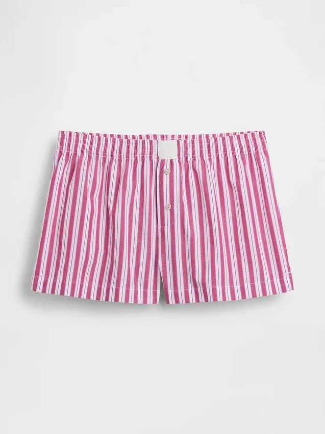 Pyjama-Shorts aus Popeline