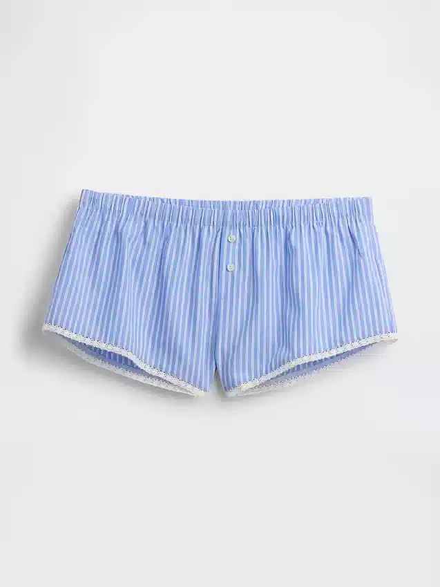 Pyjama-Shorts aus Popeline