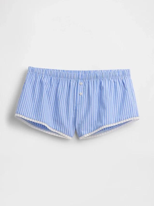 Pyjama-Shorts aus Popeline