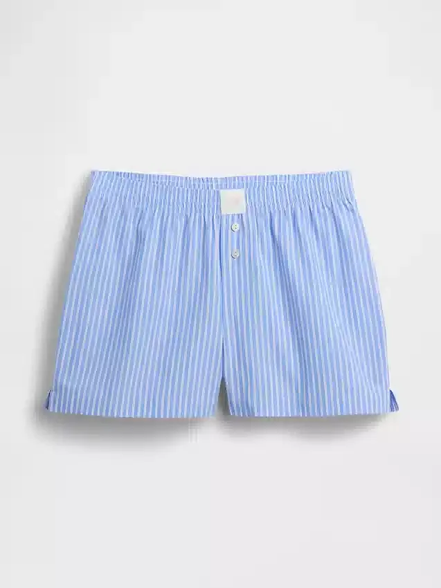 Pyjama-Shorts aus Popeline