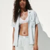 Pyjama-Shorts aus Popeline