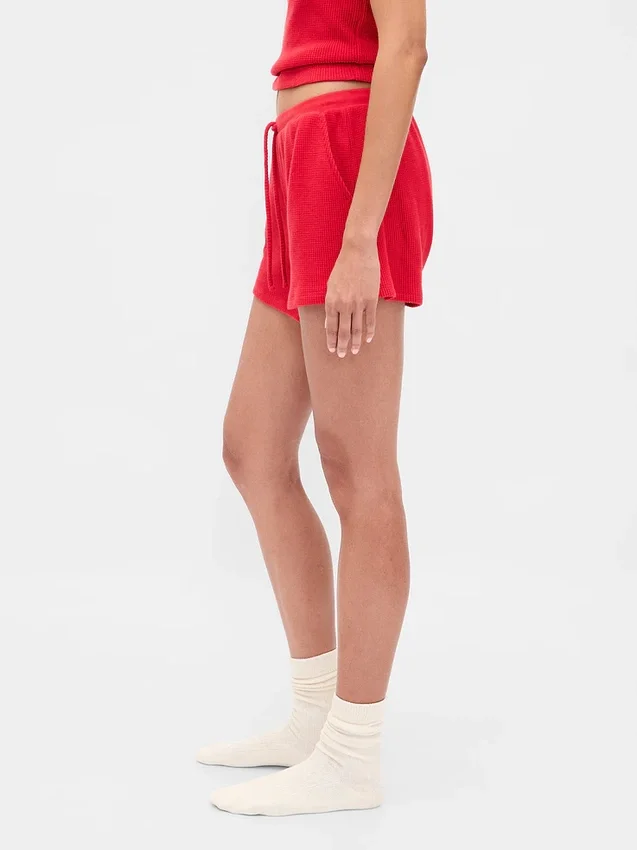 Pyjama-Shorts aus Waffelpiqué