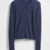 Pyjama-Strickjacke aus Waffelpiqué