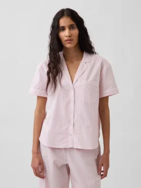 Pyjamahemd aus Popeline