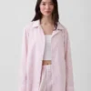 Pyjamahemd aus Popeline