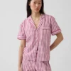 Pyjamahemd aus Popeline