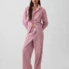 Pyjamahemd aus Popeline