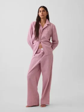Pyjamahemd aus Popeline