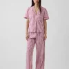 Pyjamahemd aus Popeline